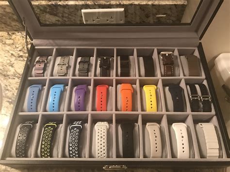 apple watch band storage|watch band display case.